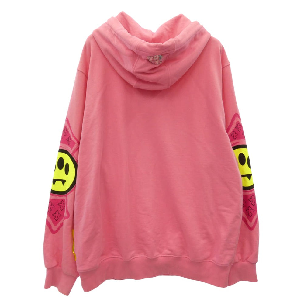 バロウ ロゴ プルオーバー パーカー スウェット ピンク系 XL【中古】