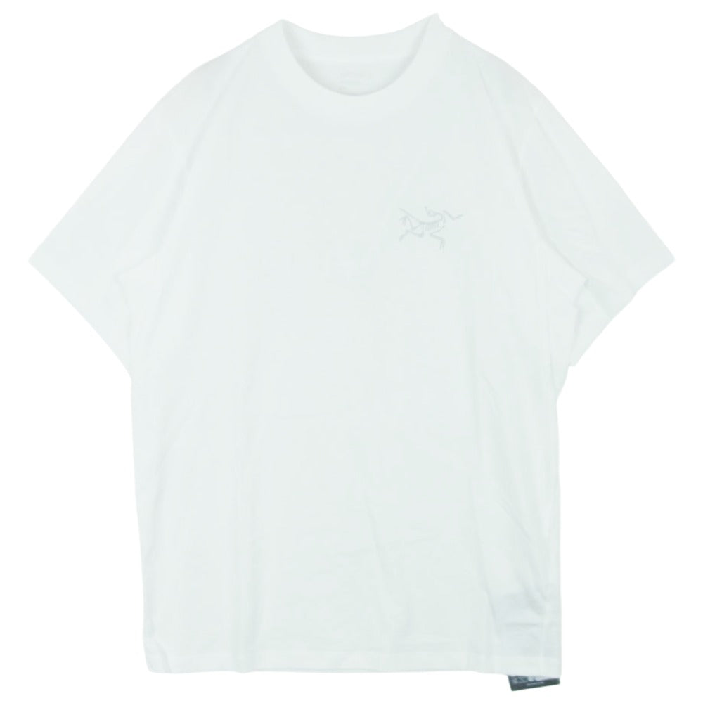 ARC'TERYX アークテリクス X000009533 2025年製 Kragg SL Cotton SS Mens クラッグ プリント 半袖 Tシャツ ホワイト系 S【極上美品】【中古】