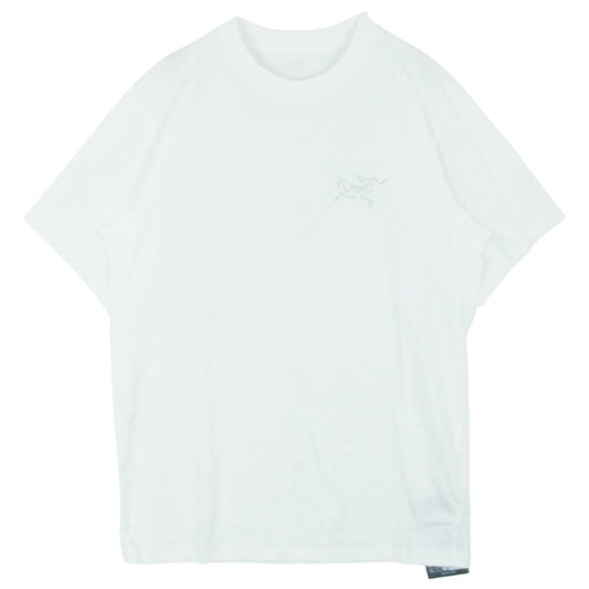 ARC'TERYX アークテリクス X000009533 2025年製 Kragg SL Cotton SS Mens クラッグ プリント 半袖 Tシャツ ホワイト系 S【極上美品】【中古】