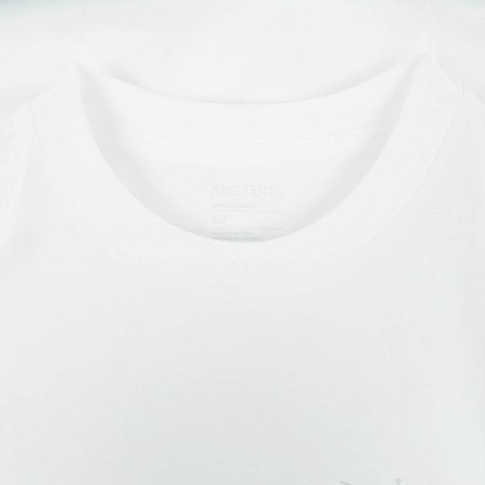 ARC'TERYX アークテリクス X000009533 2025年製 Kragg SL Cotton SS Mens クラッグ プリント 半袖 Tシャツ ホワイト系 S【極上美品】【中古】