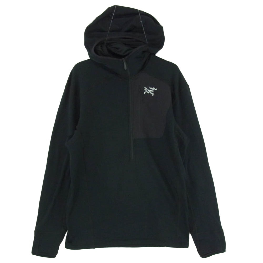 ARC'TERYX アークテリクス X000005488 2023年製 Delta 1/2 Zip Hoody Mens デルタ ハーフジップ フーディー パーカー メンズ ブラック系 XS【中古】