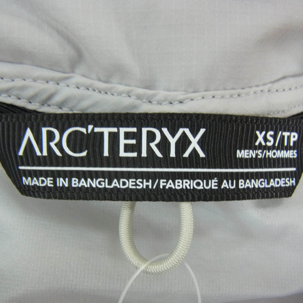 ARC'TERYX アークテリクス 26889 2021年製 Atom SL Hoodie Mens アトムSL フーディー メンズ 中綿ジャケット グレー系 XS【中古】