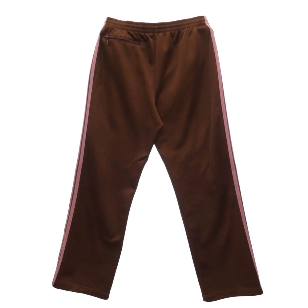 Needles ニードルス RW316 Track Pant Poly Smooth パピヨン刺繍 トラック パンツ ジャージ ブラウン系 ピンク系 M【中古】