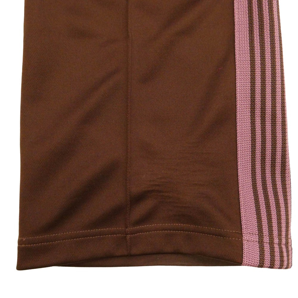 Needles ニードルス RW316 Track Pant Poly Smooth パピヨン刺繍 トラック パンツ ジャージ ブラウン系 ピンク系 M【中古】