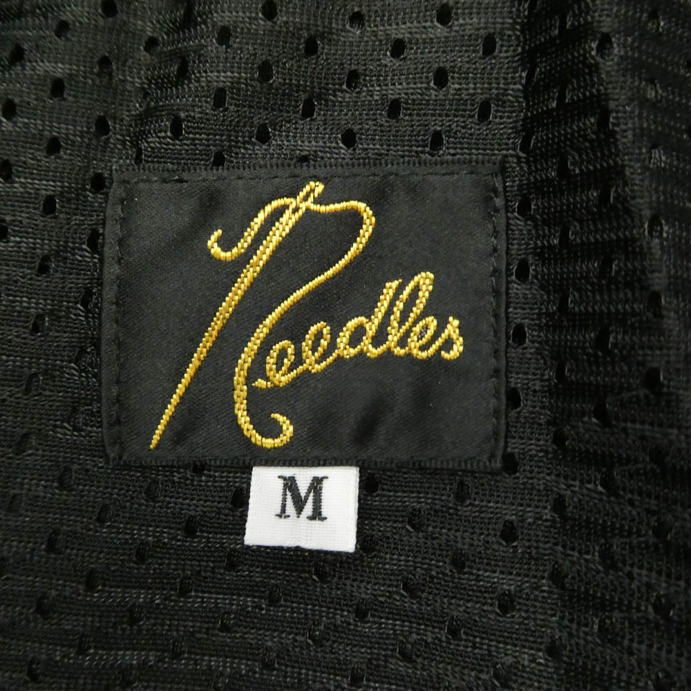 Needles ニードルス RW316 Track Pant Poly Smooth パピヨン刺繍 トラック パンツ ジャージ ブラウン系 ピンク系 M【中古】