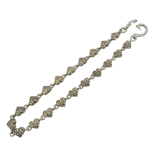 BIZARRE ビザール ハート リンク シルバー925 フィッシュフック ウォレットチェーン シルバー系【中古】