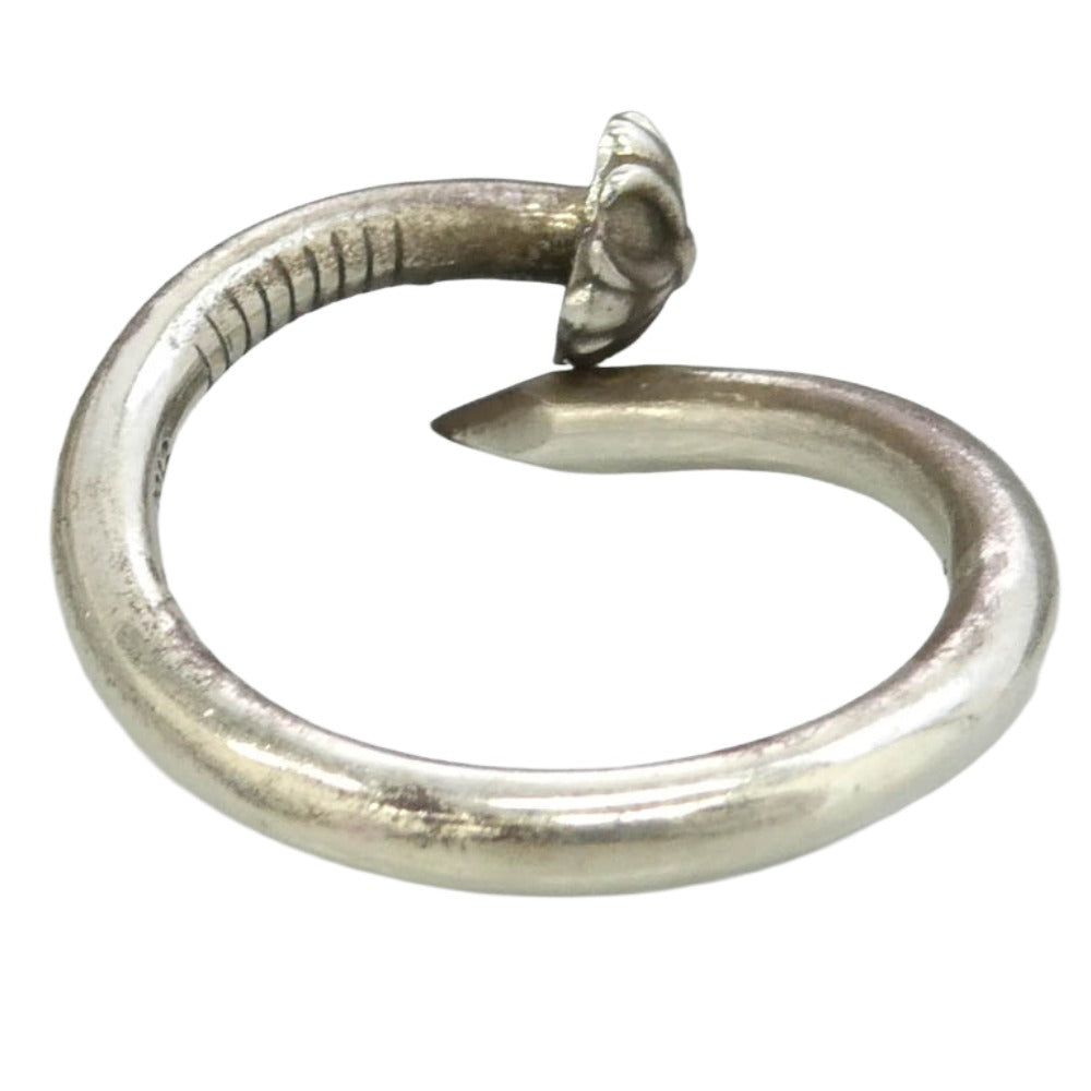 CHROME HEARTS クロムハーツ（原本無） NAIL CRSBALL ネイル クロスボール リング シルバー系 21号【中古】