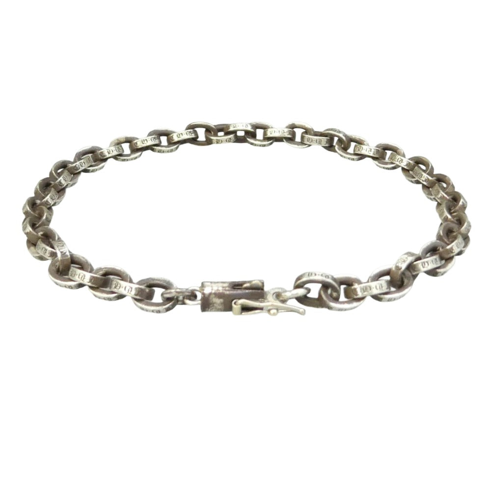 CHROME HEARTS クロムハーツ（原本無） PAPER CHAIN ペーパーチェーン ブレスレット 8inch シルバー系【中古】