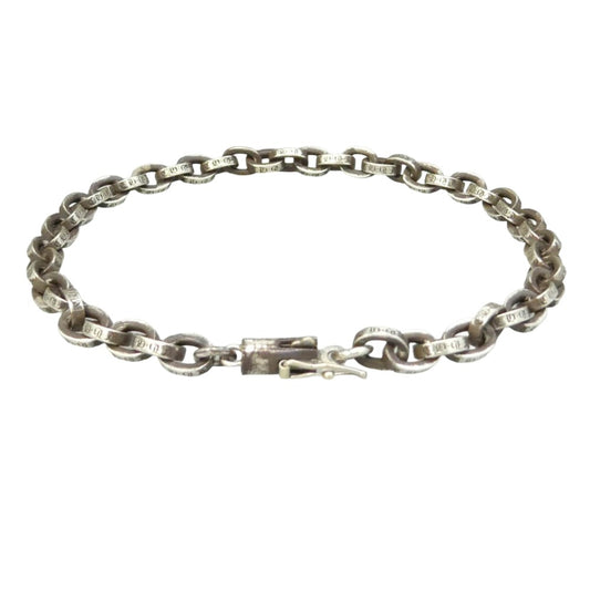 CHROME HEARTS クロムハーツ（原本無） PAPER CHAIN ペーパーチェーン ブレスレット 8inch シルバー系【中古】