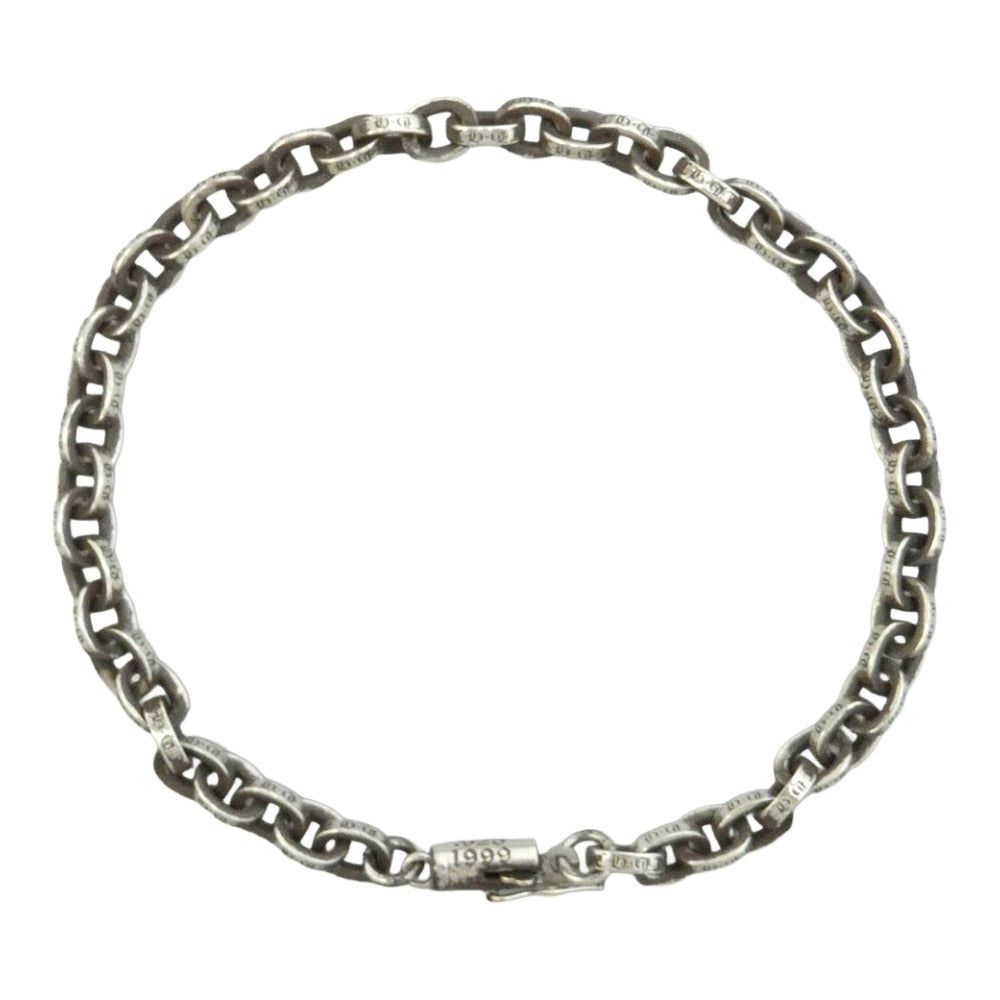 CHROME HEARTS クロムハーツ（原本無） PAPER CHAIN ペーパーチェーン ブレスレット 8inch シルバー系【中古】