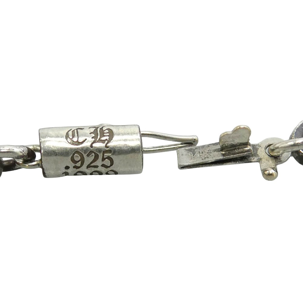 CHROME HEARTS クロムハーツ（原本無） PAPER CHAIN ペーパーチェーン ブレスレット 8inch シルバー系【中古】