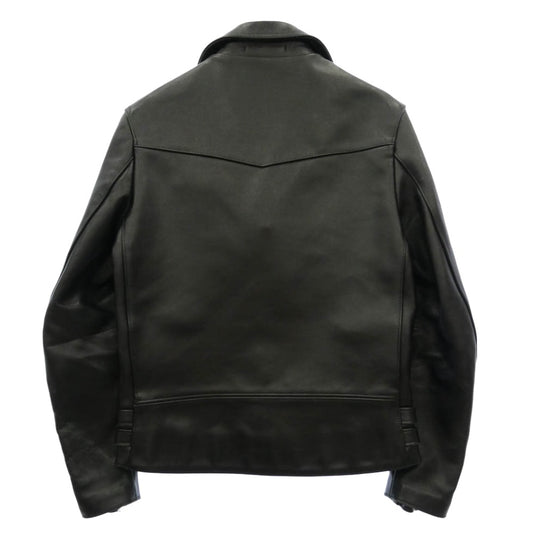 トリプルシックス サイドベルト レザー ダブル ライダース ジャケット ブラック系 36【中古】