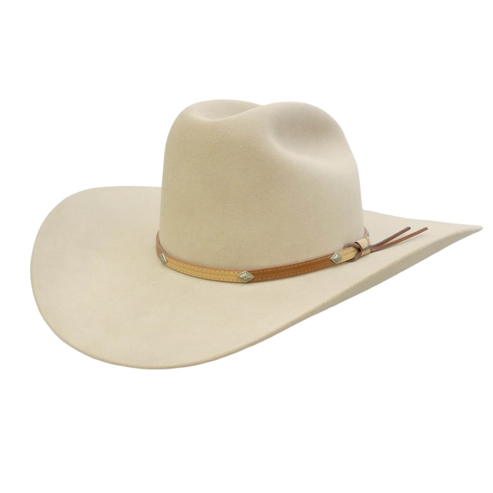 ステットソン USA製 4X BEAVER COWBOY HAT ウエスタン ビーバー ハット 帽子 ベージュ系 60【極上美品】【中古】