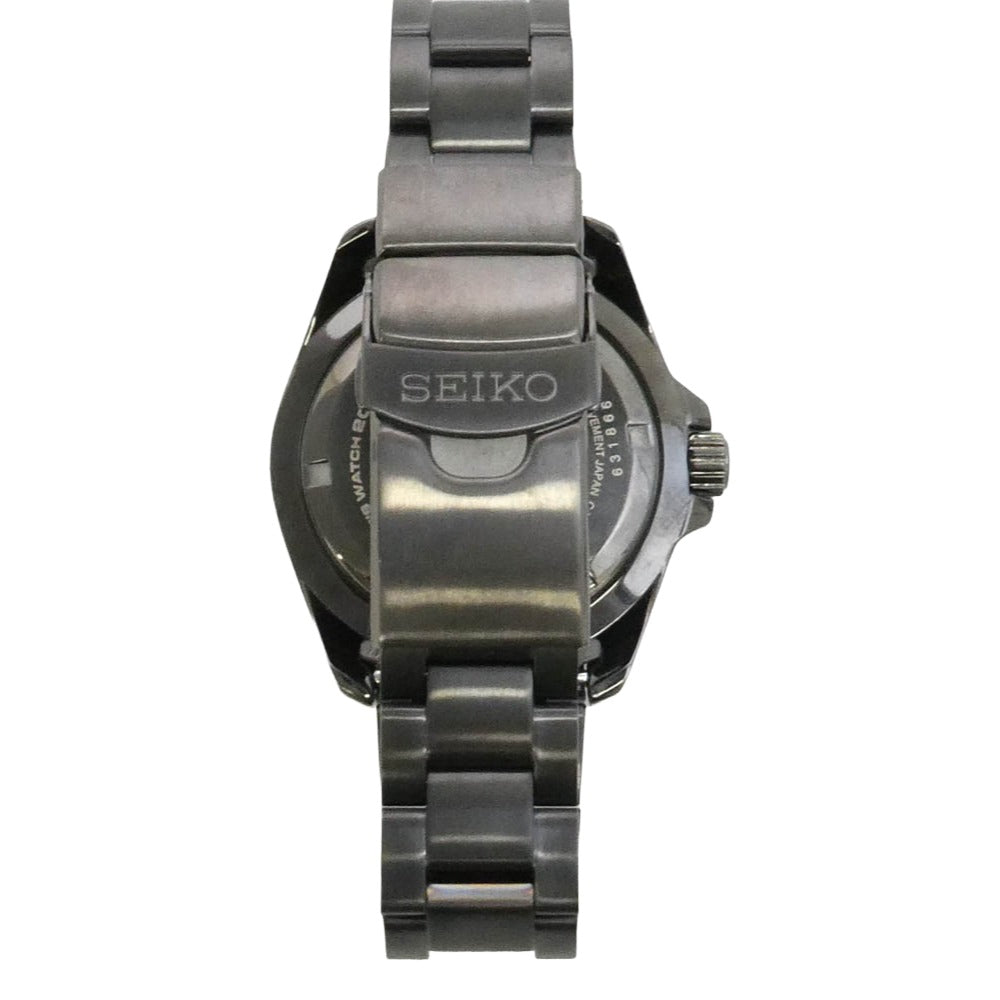 SEIKO セイコー V157-00A0 SBDJ065 プロスペックス ダイバースキューバ SS ソーラー 腕時計 ウォッチ ブラック系【美品】【中古】