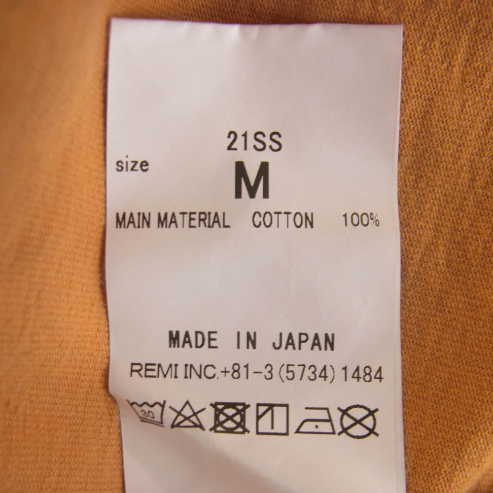キャル オー ライン 21SS ENTHUSIAST ロゴ Tシャツ 半袖 Tシャツ カットソー オレンジ系 M【中古】