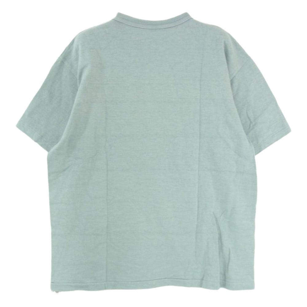 WAREHOUSE ウエアハウス KAKE ALASKA ケイク アラスカ フロントプリント Tシャツ 半袖カットソー ブルー系 XL【中古】