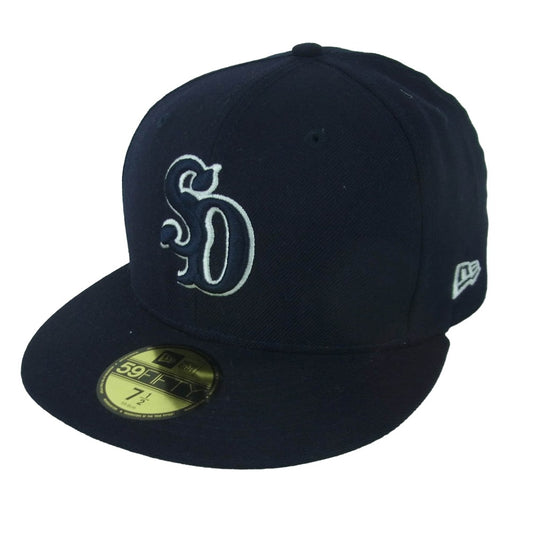 STANDARD CALIFORNIA スタンダードカリフォルニア NEW ERA ニューエラ NEW ERA SD 59FIFTY ニューエラ SD ロゴ刺繍 キャップ 帽子 ネイビー系 7.5【中古】