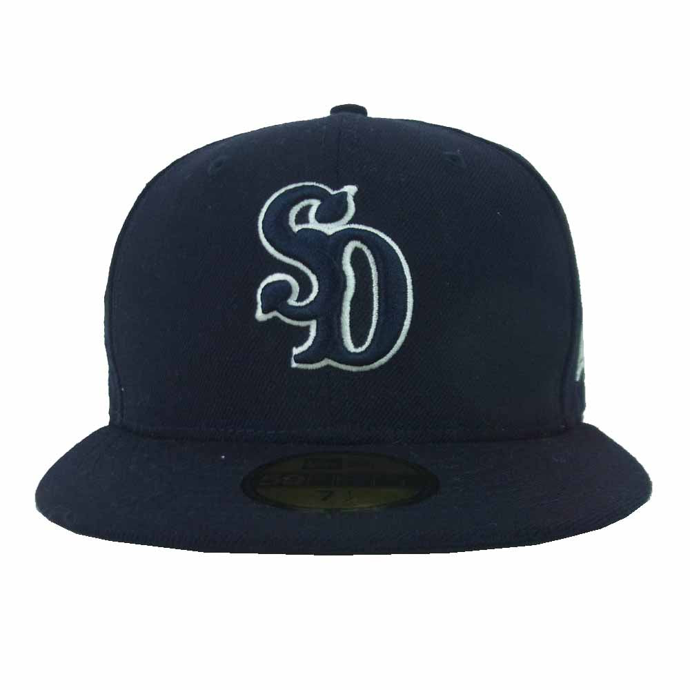 STANDARD CALIFORNIA スタンダードカリフォルニア NEW ERA ニューエラ NEW ERA SD 59FIFTY ニューエラ SD ロゴ刺繍 キャップ 帽子 ネイビー系 7.5【中古】