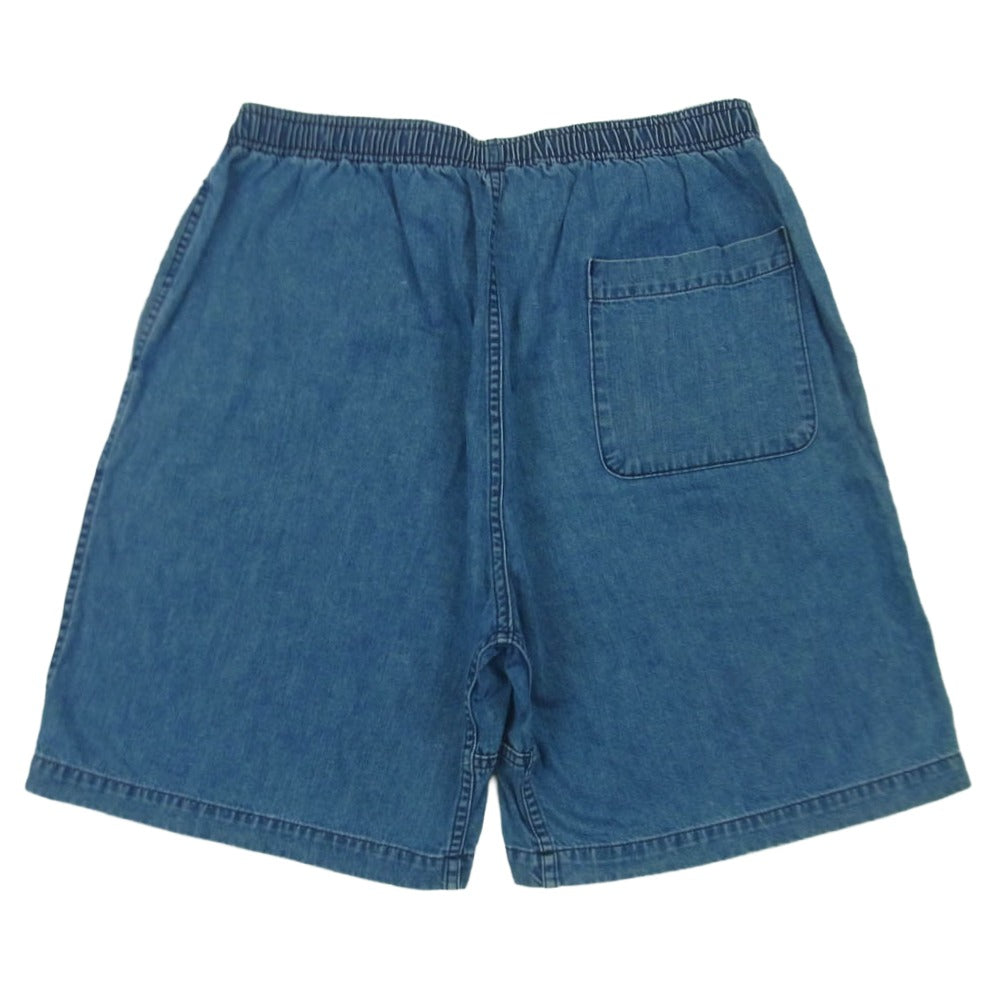 STANDARD CALIFORNIA スタンダードカリフォルニア SD EASY SHORTS SD刺繍 イージー ショーツ デニム ショート パンツ インディゴブルー系 L【中古】