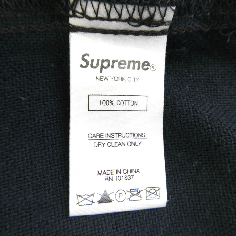 Supreme シュプリーム 20SS Embroidered S/S Shirt エンブロイダリー 刺繍 半袖 シャツ ダークネイビー系 M【中古】