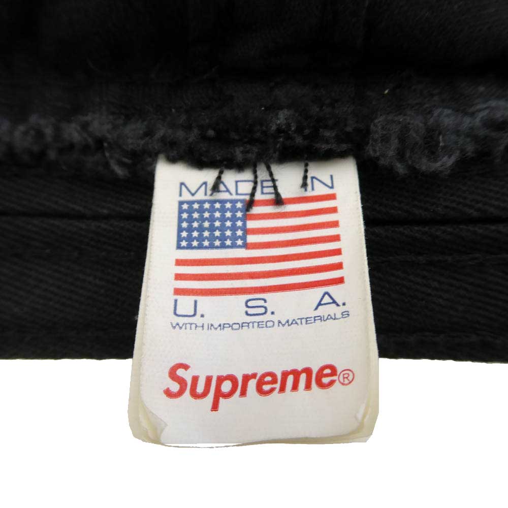 Supreme シュプリーム 24SS Chino Twill Crusher チノ ツイル クラッシャー ロゴ バケット ハット 帽子 ブラック系 M/L 60cm【中古】
