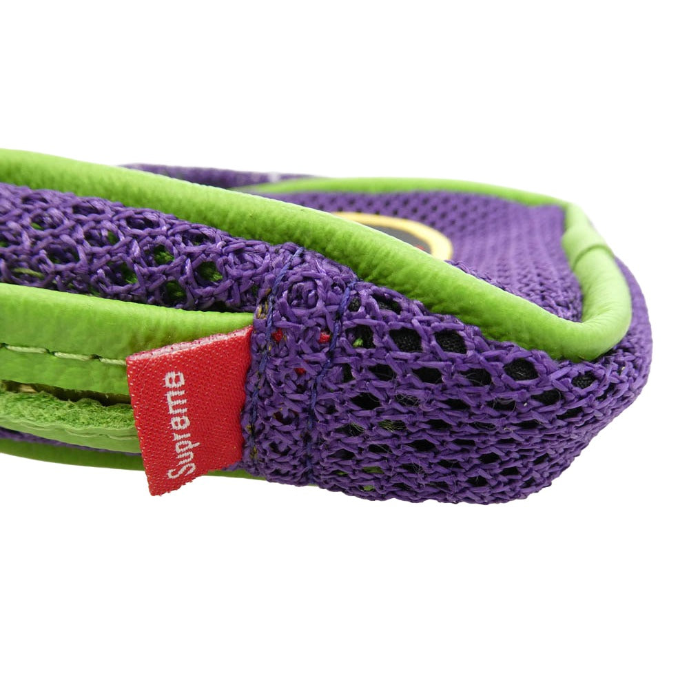 Supreme シュプリーム Vanson Leathers Cordura Mesh Wrist Bag バンソン ロゴ レザー コーデュラ メッシュ リスト バッグ パープル系 グリーン系【中古】