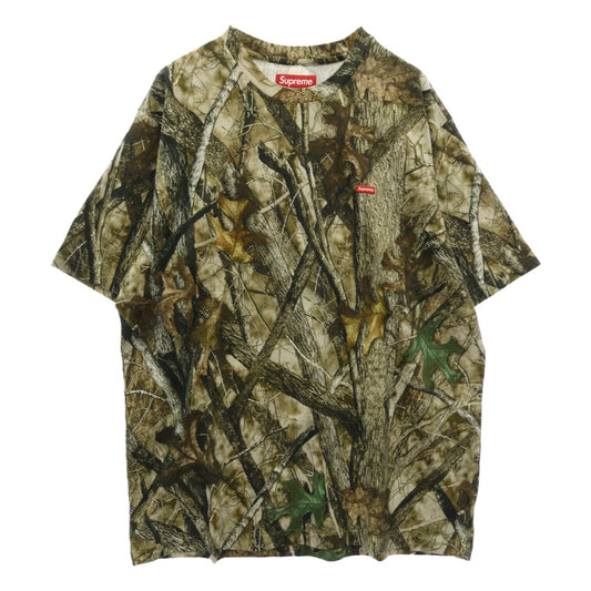 Supreme シュプリーム 24AW Small Box Tee Camo スモール ボックス ロゴ カモ 半袖 Tシャツ ブラウン系 L【極上美品】【中古】
