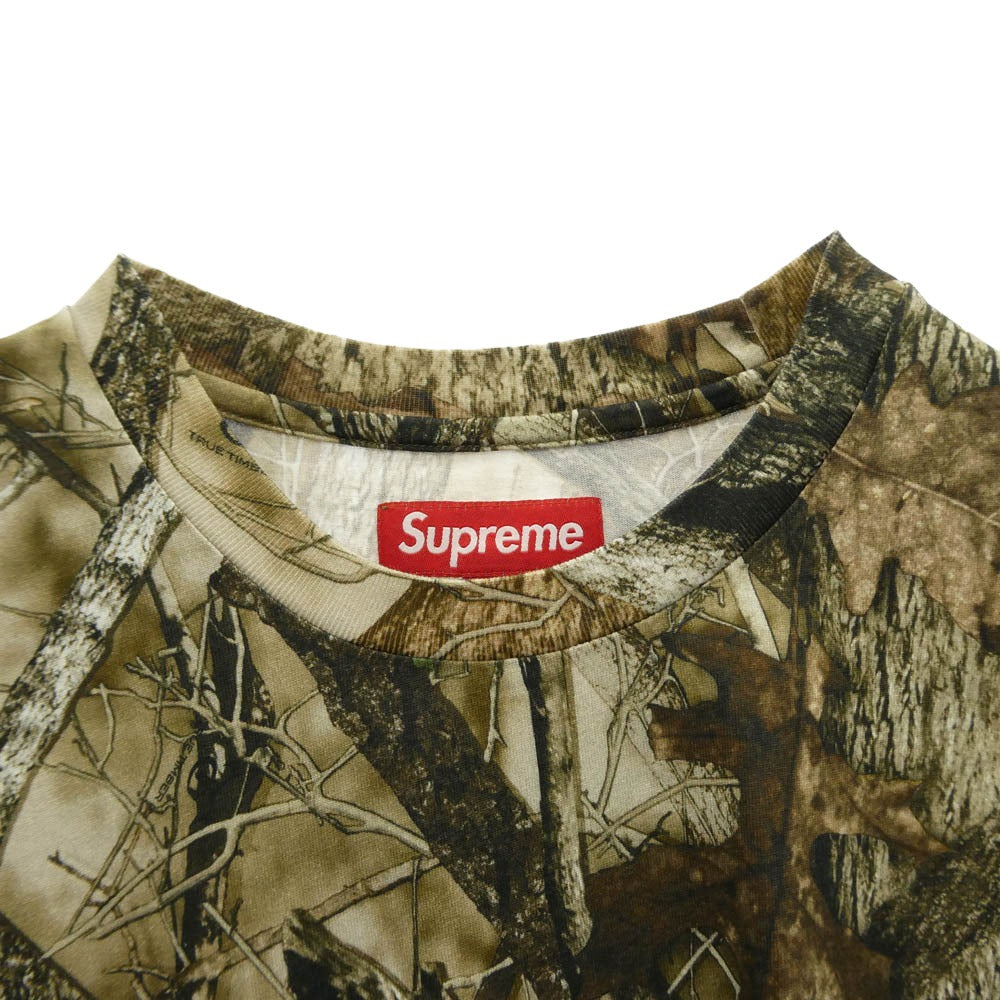 Supreme シュプリーム 24AW Small Box Tee Camo スモール ボックス ロゴ カモ 半袖 Tシャツ ブラウン系 L【極上美品】【中古】