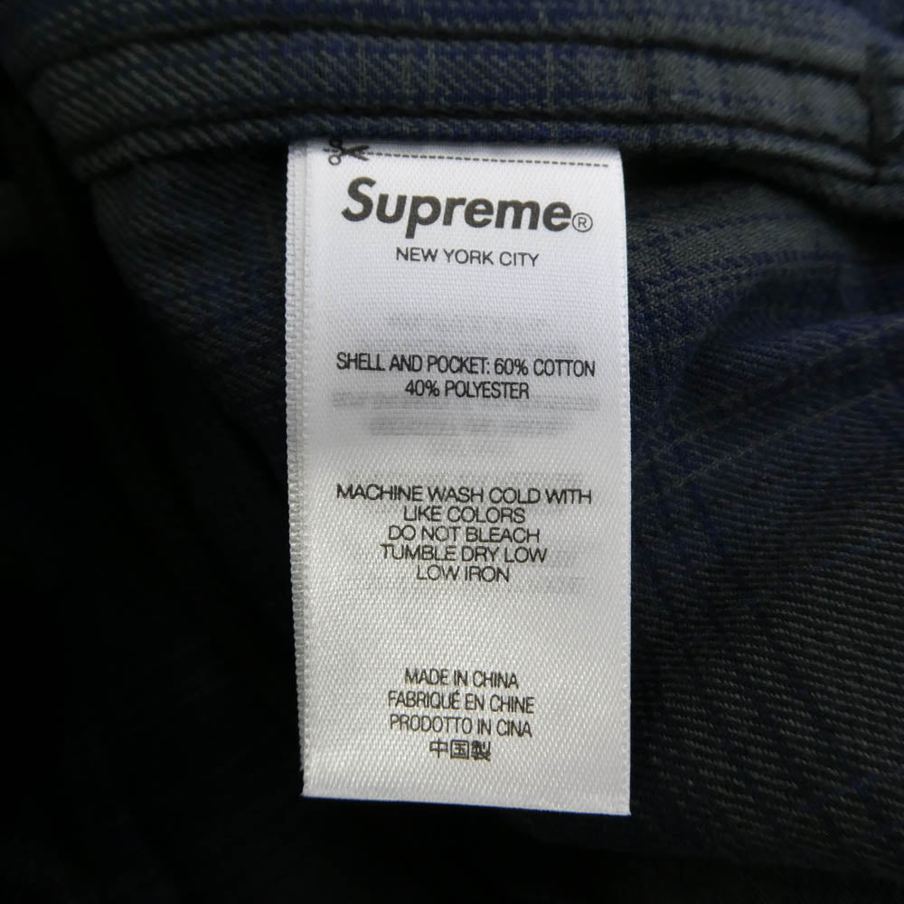 Supreme シュプリーム 25SS Shadow Plaid Cargo Short シャドウ プレイド カーゴ ショートパンツ ショーツ ハーフパンツ ネイビー系 グレー系 M【極上美品】【中古】