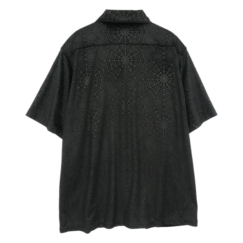 Supreme シュプリーム 21AW Spider Web Velvet S/S Shirt スパイダー