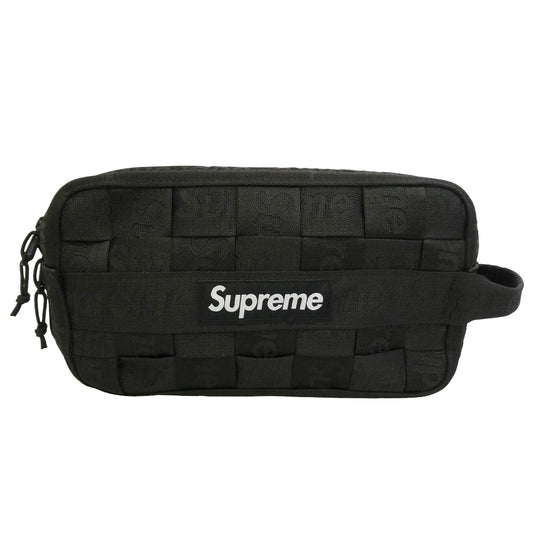 Supreme シュプリーム 24SS Woven Utility Bag ウーブン ロゴ ユーティリティー バッグ ブラック系【極上美品】【中古】
