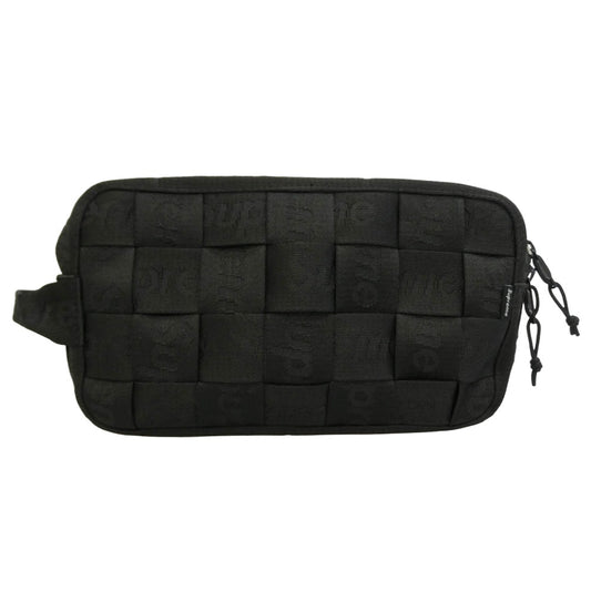 Supreme シュプリーム 24SS Woven Utility Bag ウーブン ロゴ ユーティリティー バッグ ブラック系【極上美品】【中古】