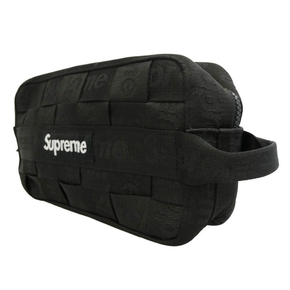 Supreme シュプリーム 24SS Woven Utility Bag ウーブン ロゴ ユーティリティー バッグ ブラック系【極上美品】【中古】