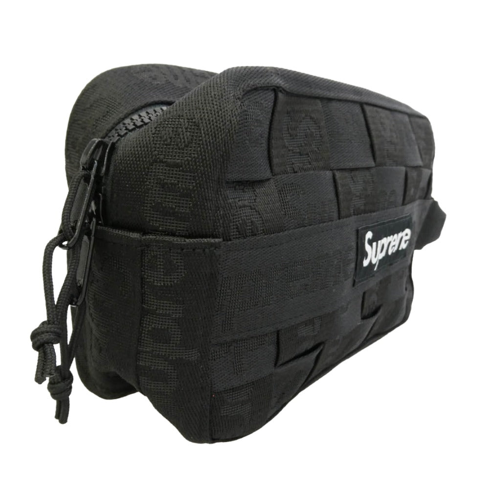 Supreme シュプリーム 24SS Woven Utility Bag ウーブン ロゴ ユーティリティー バッグ ブラック系【極上美品】【中古】
