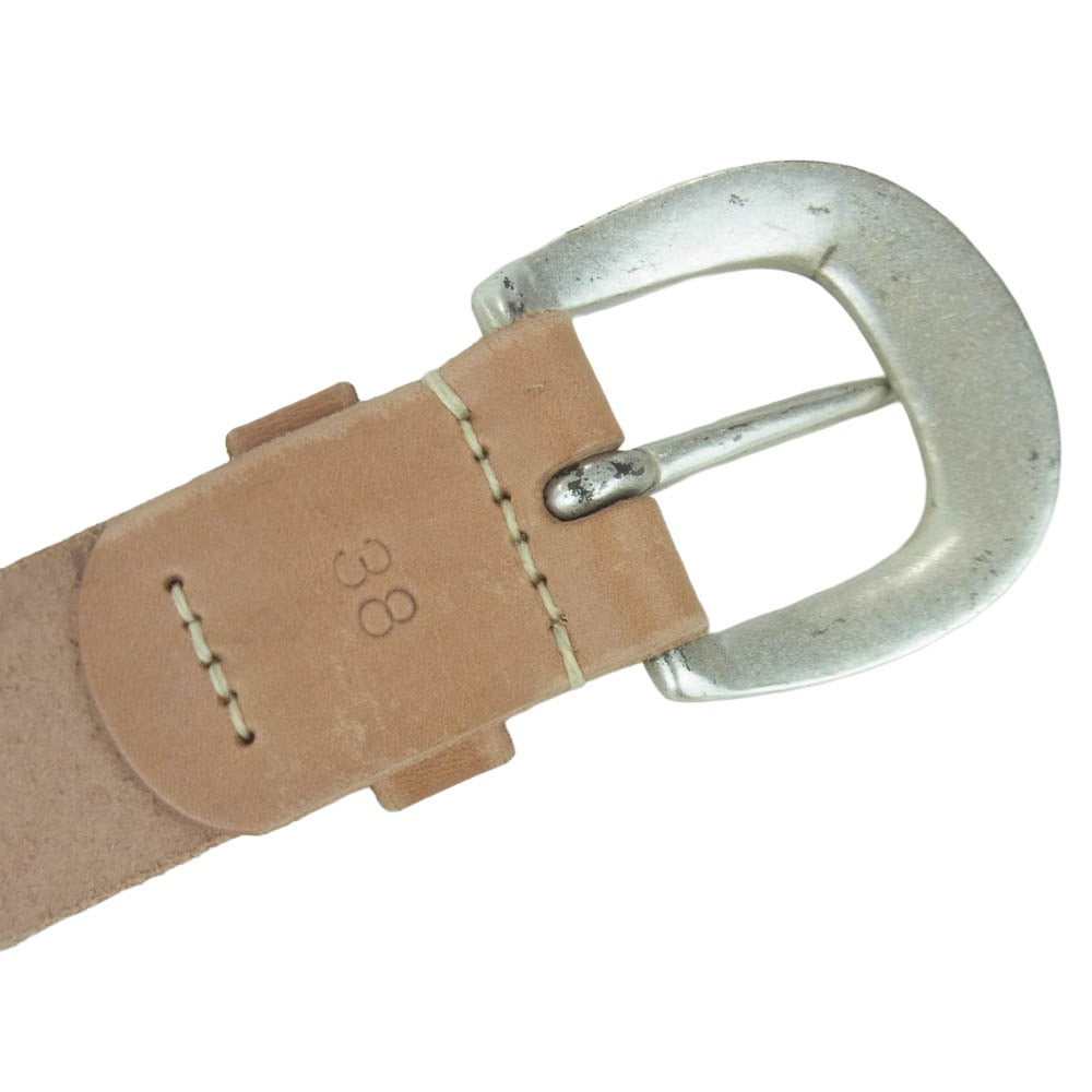 FULLCOUNT フルカウント Wild Leather Belt 6210 ワイルド レザー ベルト 38 ライトブラウン系 38【中古】