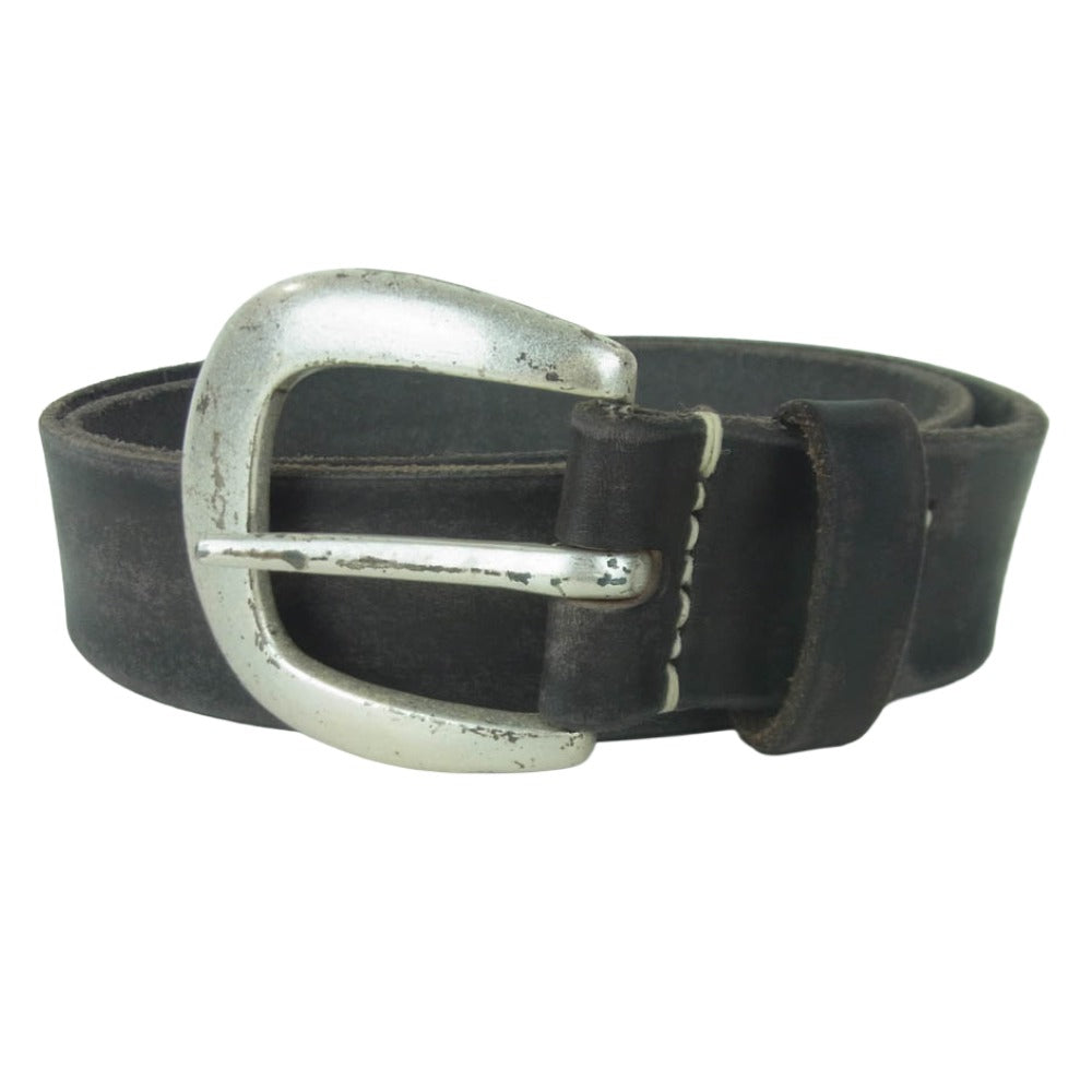 FULLCOUNT フルカウント Wild Leather Belt 6210 ワイルド レザー ベルト ダークブラウン系 38【中古】