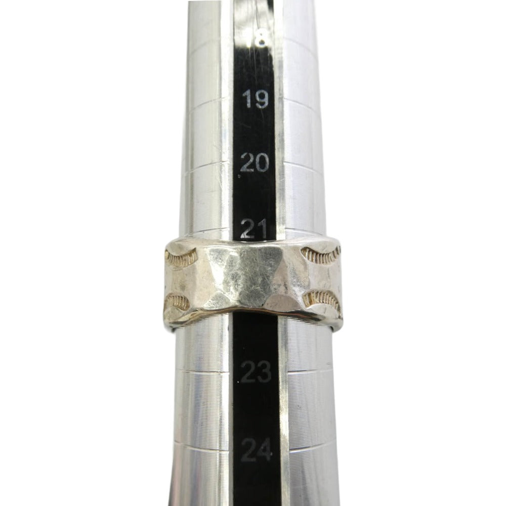 ARIZONA FREEDOM アリゾナフリーダム R-14a シルバーコンチョ 日の出 スタンプワーク シルバーリング SILVER シルバー系 21.5号【中古】