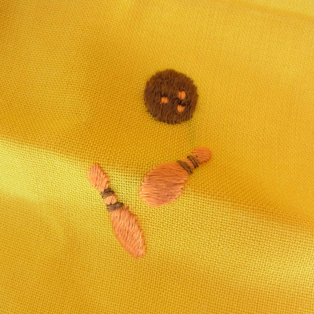 キングルイ Vintage ヴィンテージ 60～70s バック刺繍 ボーリングシャツ 半袖シャツ イエロー系 40【中古】