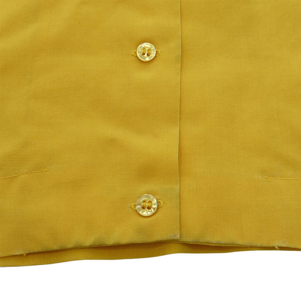 キングルイ Vintage ヴィンテージ 60～70s バック刺繍 ボーリングシャツ 半袖シャツ イエロー系 40【中古】