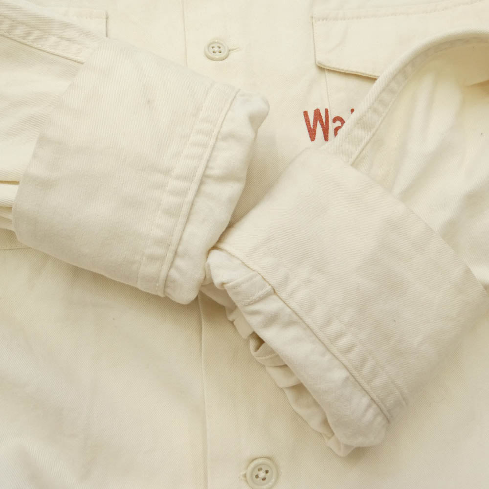 WEIRDO ウィアード 19AW WRD-19-AW-22 L/S SHIRT WEIRDOLIGHT RANCH ウィアードライト ランチ オープンカラー 長袖 シャツ オフホワイト系 XL【中古】