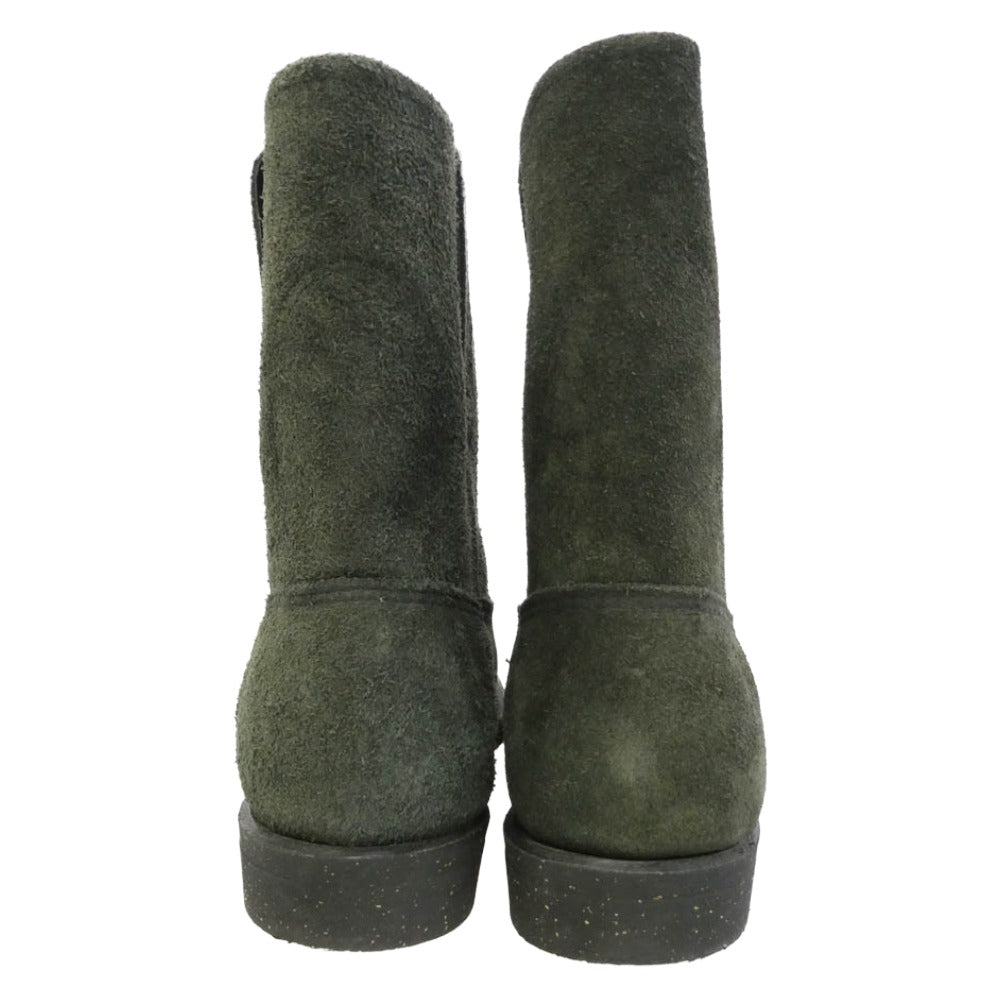 RED WING レッドウィング BEAMS ビームス 8186 BEAMS別注 USA製 07年製 PECOS BOOTS レザー スエード ラフアウト ペコスブーツ モスグリーン系 40【中古】