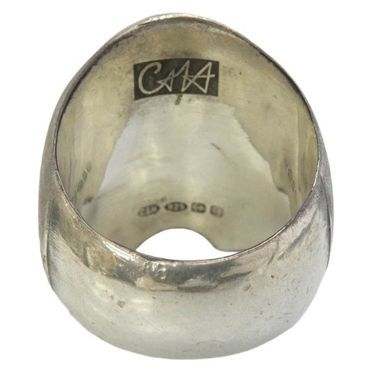 コーツアンドハケット DEATH HEAD RING デスヘッド スカル リング シルバー系 15号【中古】