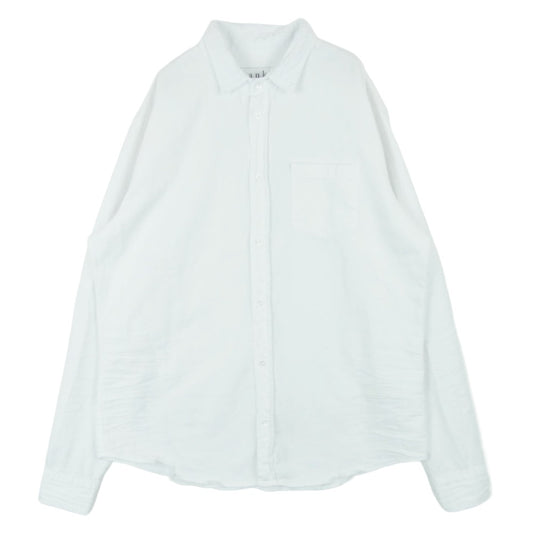 Frank&Eileen フランクアンドアイリーン 9920700034 LUKE ルーク インディゴウォッシュ ホワイトデニム 長袖 シャツ ホワイト系 L【中古】