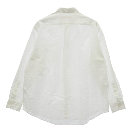 Supreme シュプリーム 23AW Loose Fit Oxford Shirt クラッシック ロゴ刺繍 ルーズフィット オックスフォード 長袖 シャツ ホワイト系 L【中古】