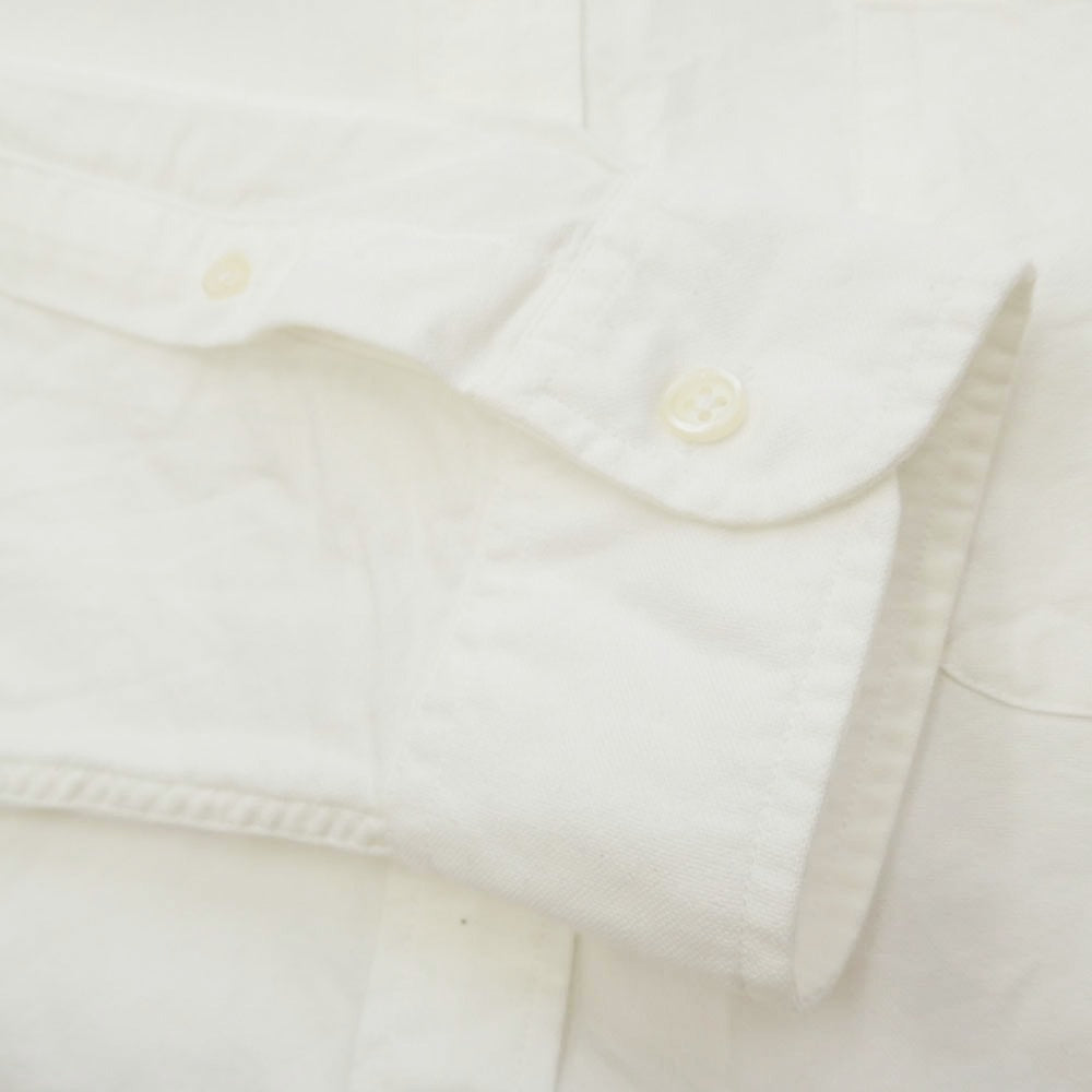Supreme シュプリーム 23AW Loose Fit Oxford Shirt クラッシック ロゴ刺繍 ルーズフィット オックスフォード 長袖 シャツ ホワイト系 L【中古】