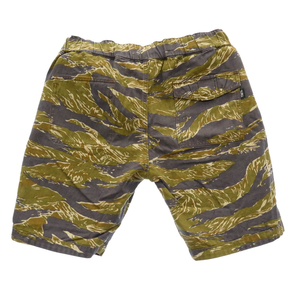 TMT ティーエムティー TSP-S1806 LEOPARD CAMO REVERSIBLE SHORTS レオパード カモ リバーシブル ショーツ ハーフ ショート パンツ ベージュ系 ブラック系 L【中古】