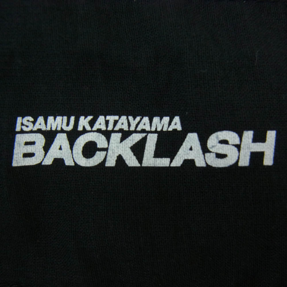 ISAMUKATAYAMA BACKLASH イサムカタヤマバックラッシュ 1659-03 リネン 半袖 Tシャツ ブラック系 L【美品】【中古】