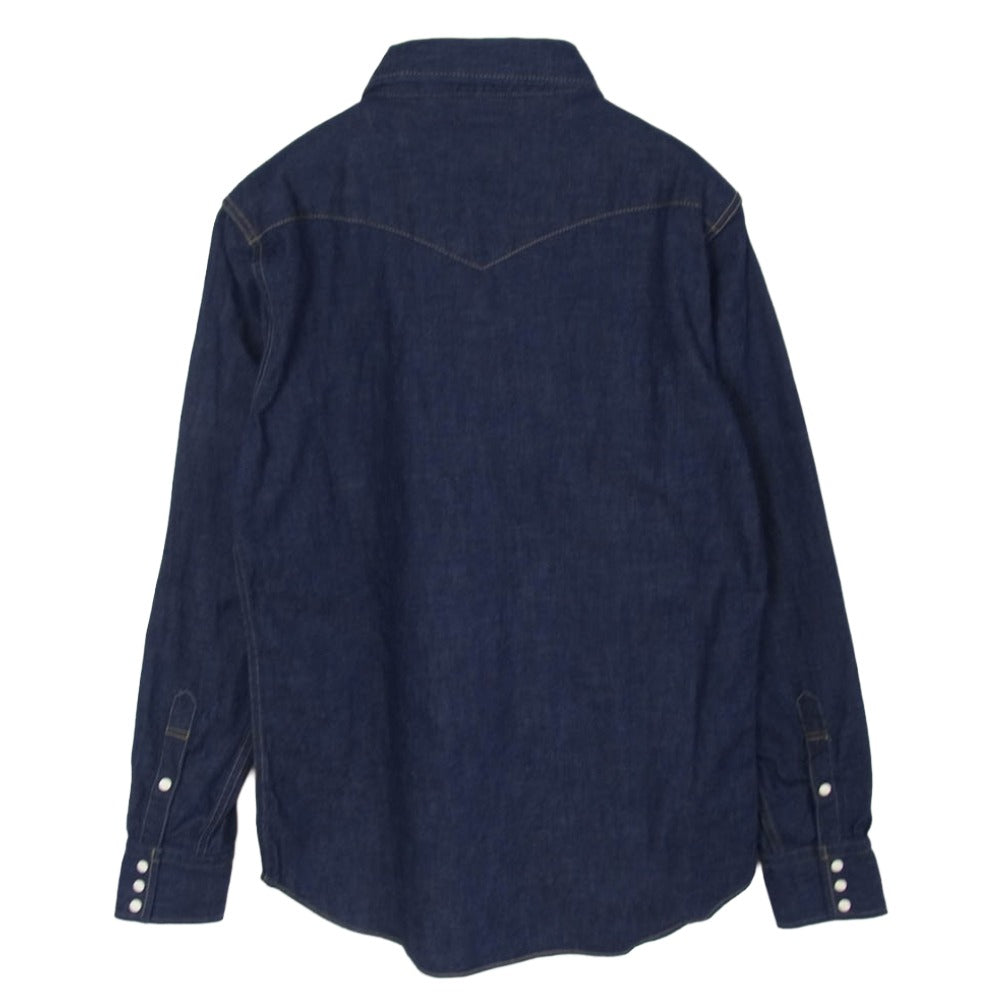FULLCOUNT フルカウント 4894W DENIM WESTERN SHIRTS デニム ウエスタン 長袖 シャツ インディゴブルー系 38【極上美品】【中古】