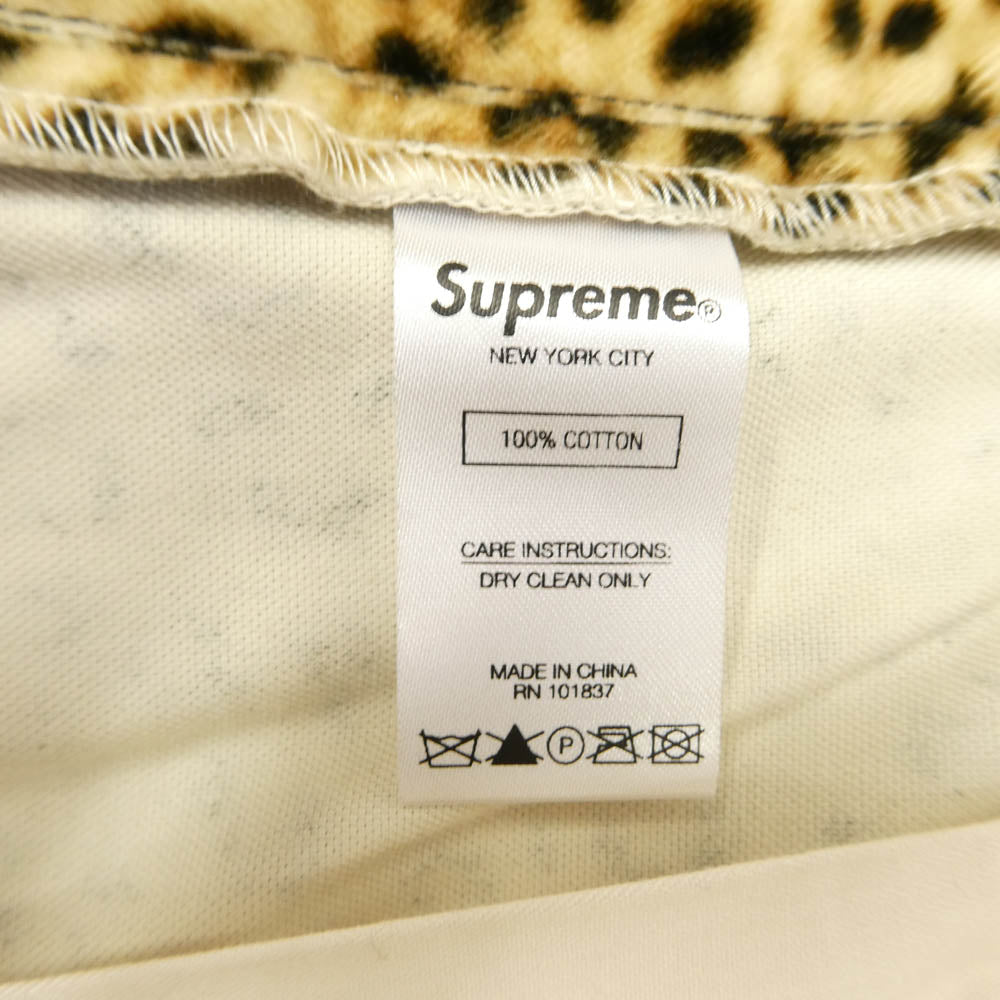 Supreme シュプリーム 19SS Velvet Work Short ベルベット ワーク ショーツ ハーフ ショート パンツ ブラウン系【極上美品】【中古】