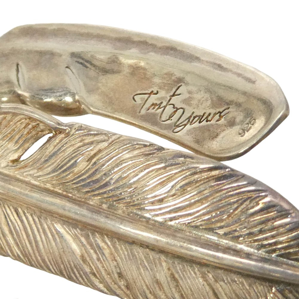TMT ティーエムティー x HARIM ハリム TRIPLE FEATHER 3連 トリプル フェザー ネックレス ペンダントトップ シルバー系【中古】